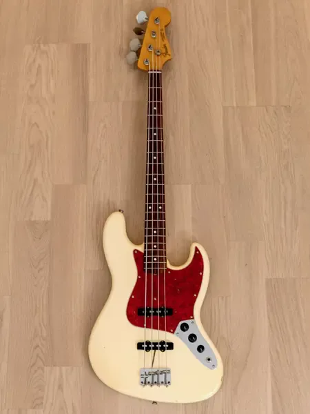 Бас-гитара Fender Jazz Bass '62 Vintage Reissue JB62 Olympic White w/gigbag Japan 2000