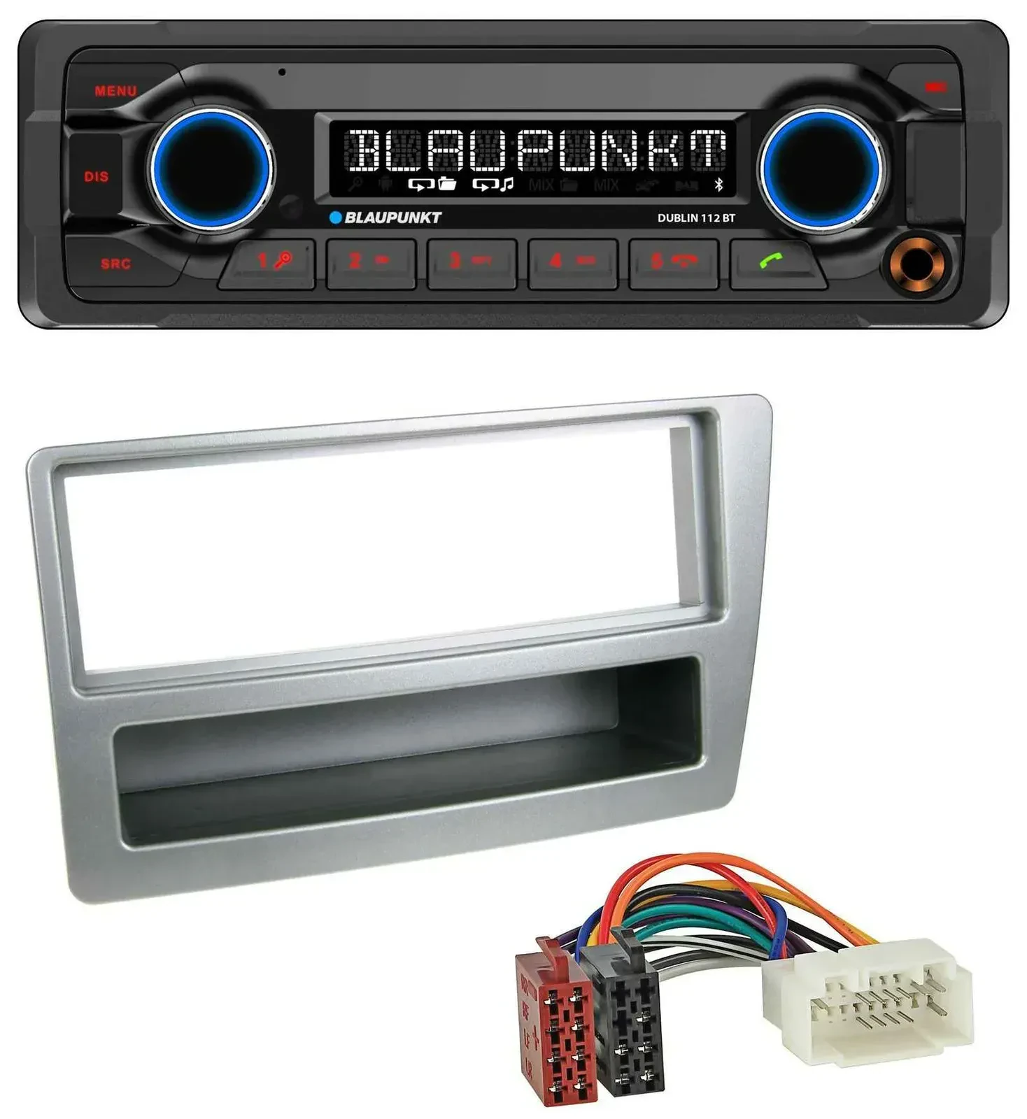 Blaupunkt MP3 Bluetooth USB AUX Autoradio für Honda Civic 04-06 silber autom. Kl