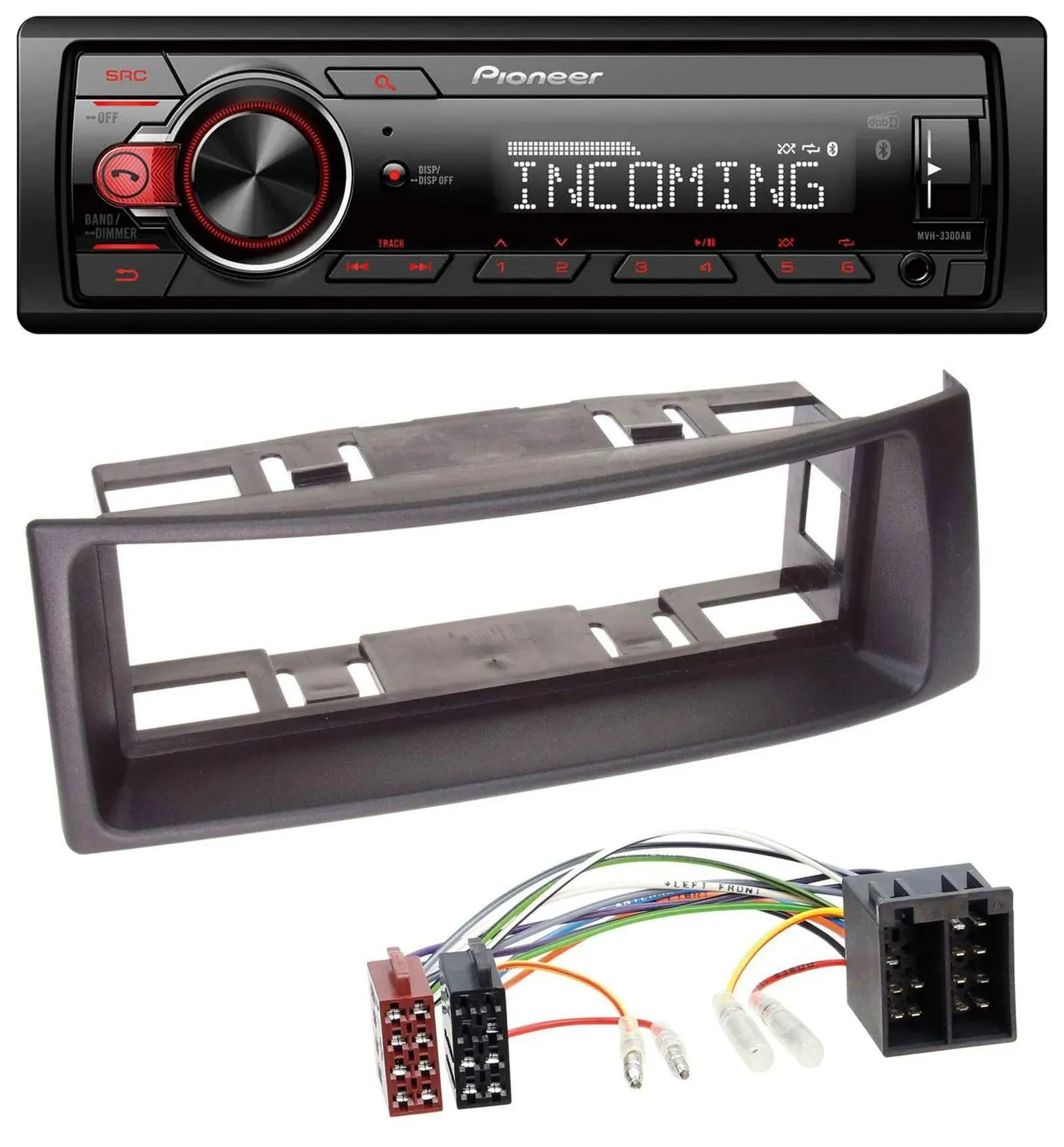 Pioneer Bluetooth USB DAB MP3 Autoradio für Renault Megane Scenic bis 03 schwarz