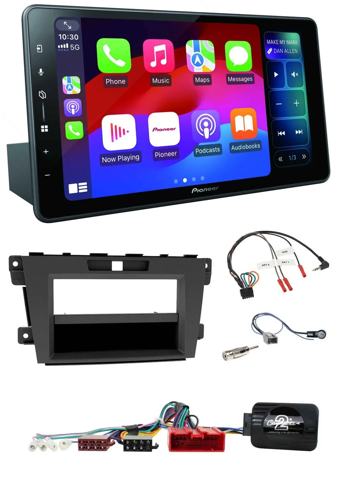 Автомагнитола для Mazda CX-7 (2009–2013) Pioneer Bluetooth, DAB, USB, поддержка управления с руля