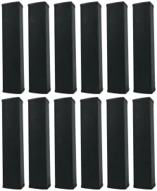 12) Rockville WET ARRAY 5 BLACK Line Array Speakers For church/School/Auditorium