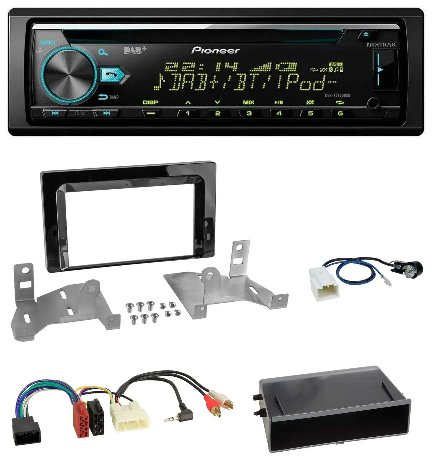Pioneer DAB MP3 CD USB Bluetooth Autoradio für Toyota Aygo (AB7, ab 2022)