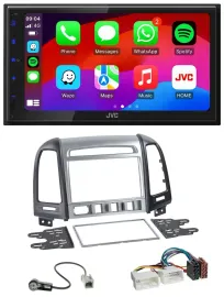JVC Bluetooth 2DIN MP3 DAB USB Autoradio für Hyundai Santa Fe 4 Schalter ab 11