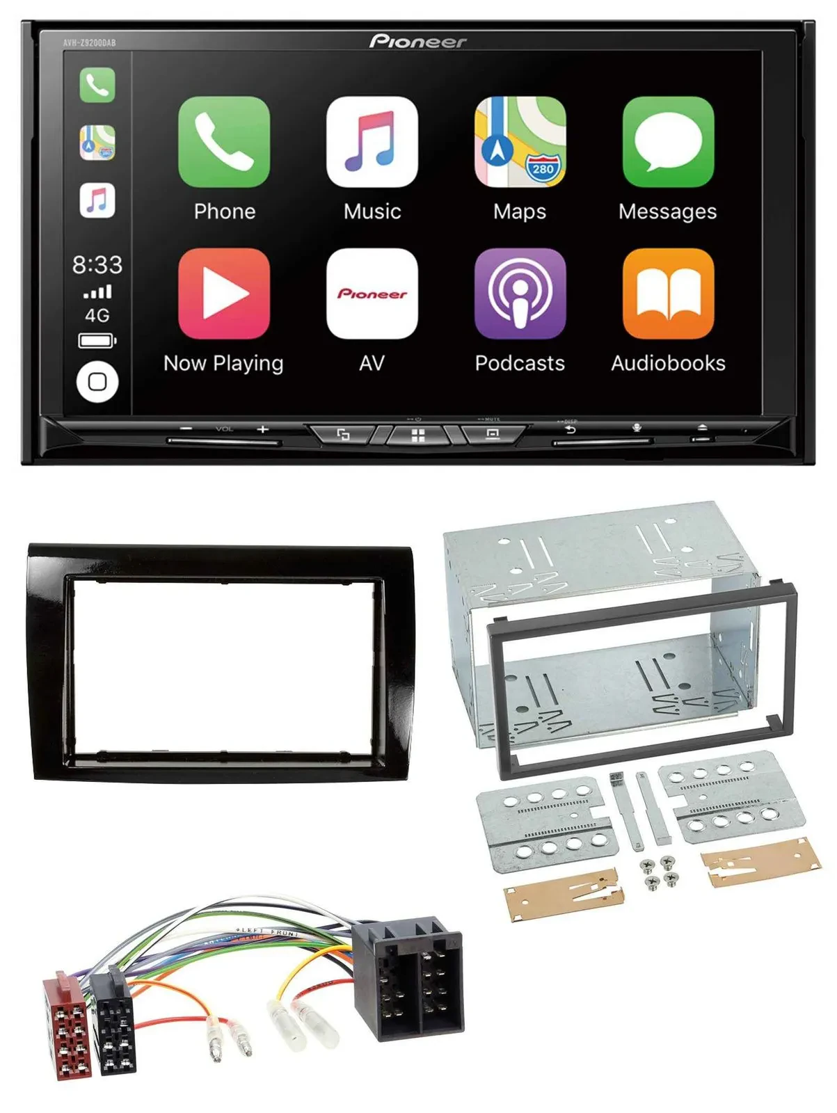 Автомагнитола для Fiat Bravo (с 2007) Pioneer 2DIN MP3 USB DAB DVD Bluetooth