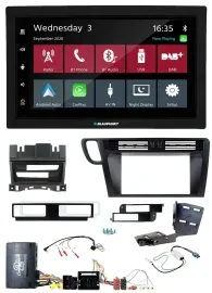 Blaupunkt DAB Bluetooth USB Lenkrad 2DIN Autoradio für Audi Q5 08-17 8R Infoadap