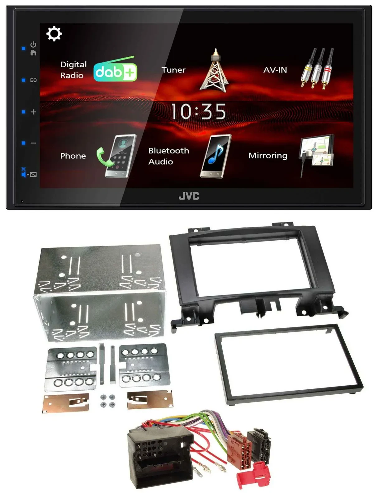 JVC USB Bluetooth MP3 DAB 2DIN Autoradio für Mercedes Sprinter ab 06 W906 VW Cra