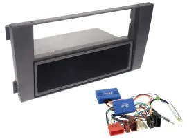Комплект установки автомагнитолы Caraudio24 для Audi A6 (2001–2005), CAN-Bus, 1 DIN, черный (набор)