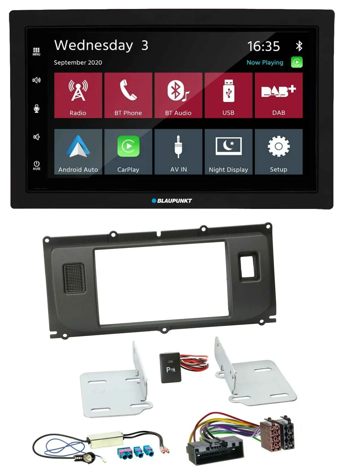 Blaupunkt DAB Bluetooth USB MP3 2DIN Autoradio für Land Rover Evoque ab 2011