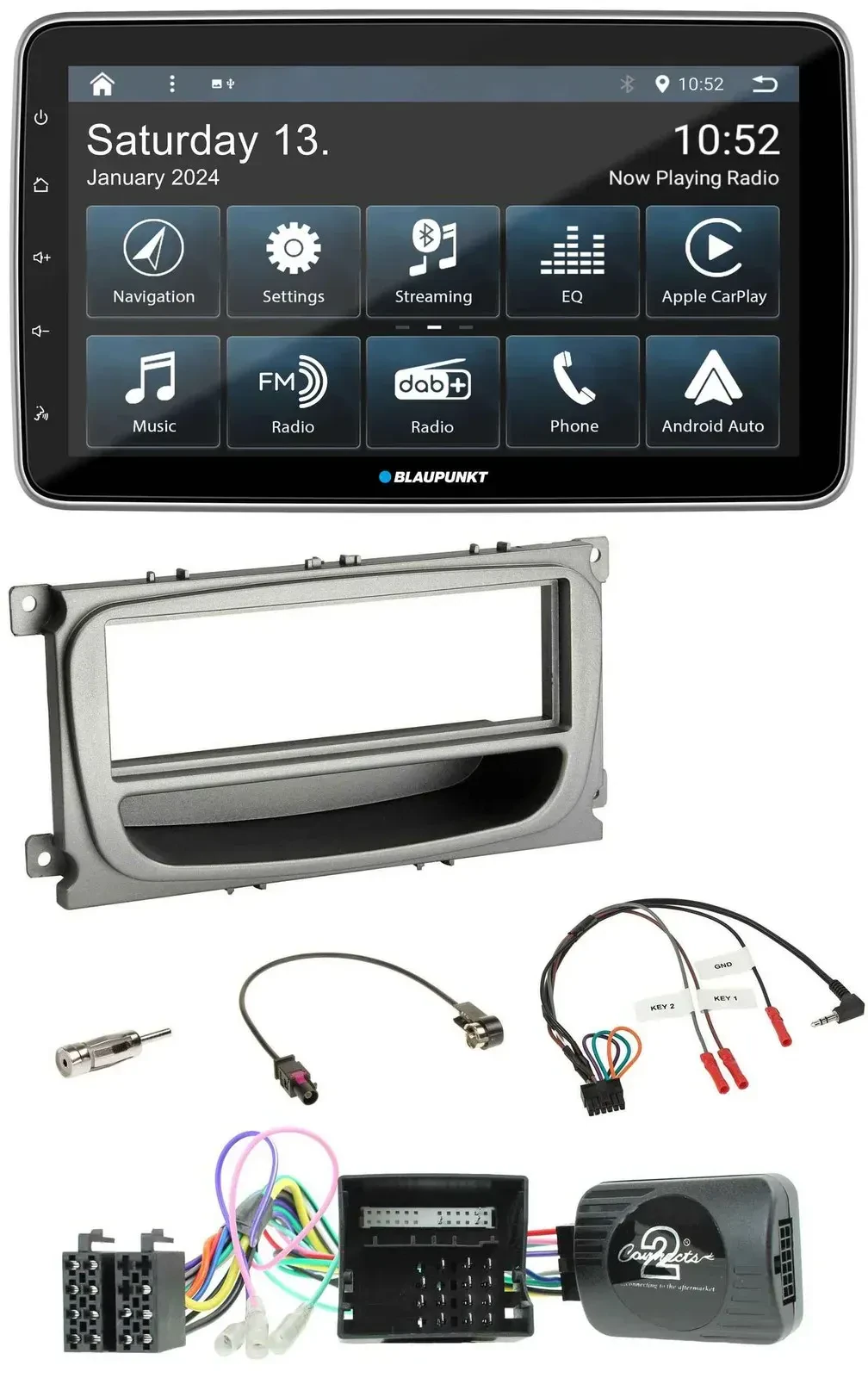 Blaupunkt USB DAB SD Lenkrad Bluetooth Autoradio für Ford Focus Galaxy C-Max Can