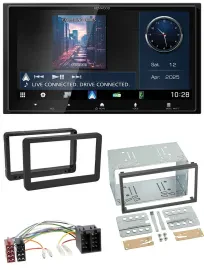 Kenwood Bluetooth 2DIN USB DAB MP3 Autoradio für Alfa Romeo 159 Spider Brera ab