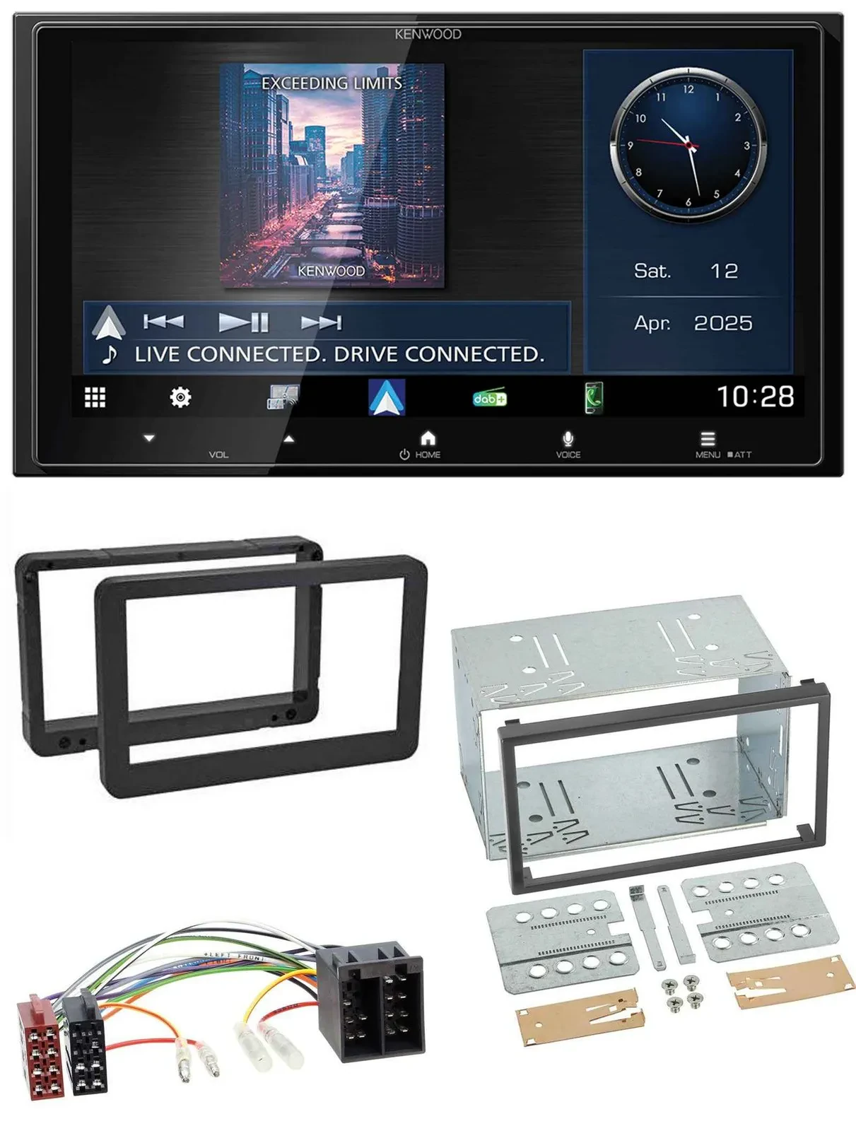 Kenwood Bluetooth 2DIN USB DAB MP3 Autoradio für Alfa Romeo 159 Spider Brera ab
