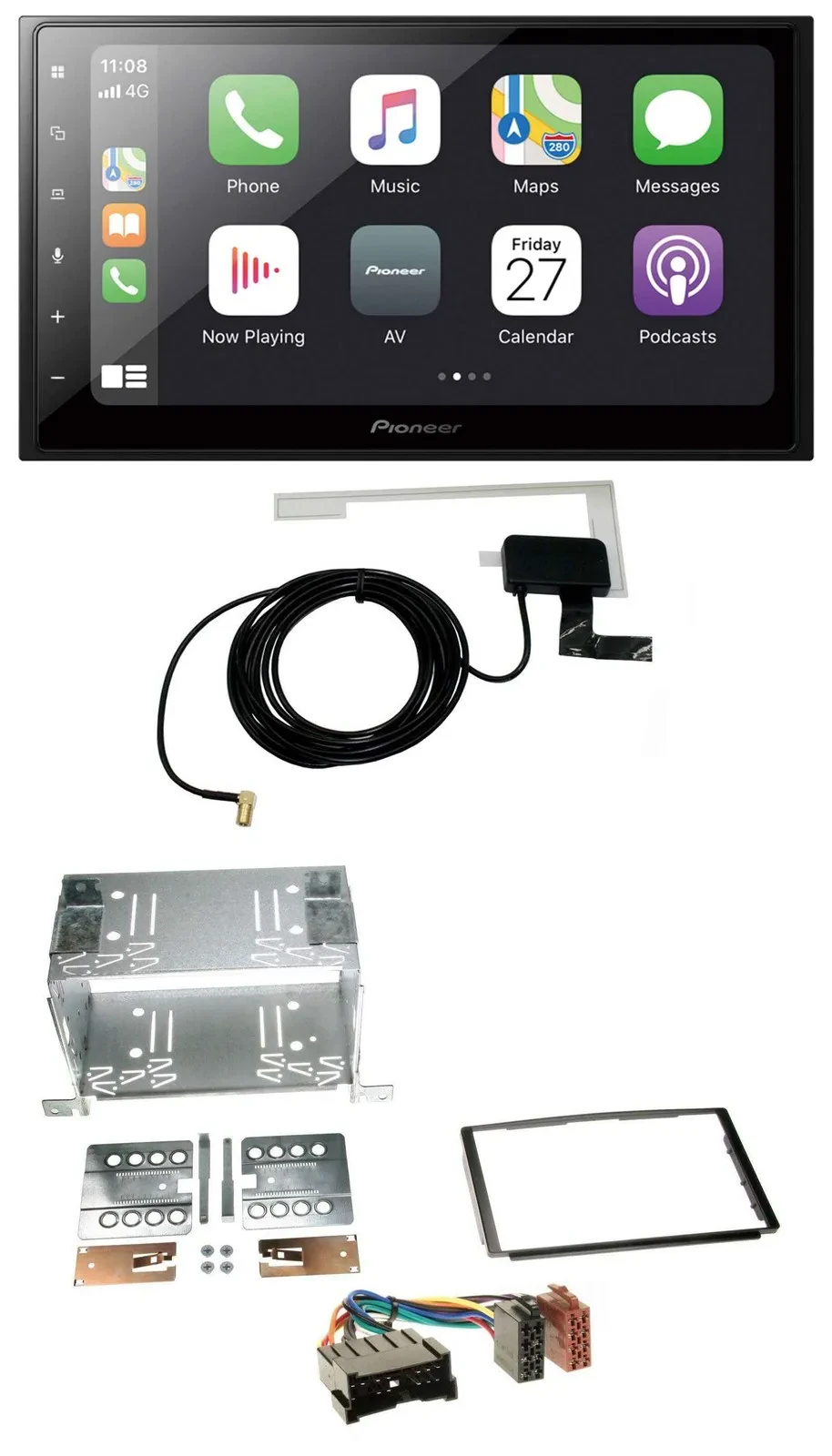 Pioneer USB MP3 2DIN Bluetooth DAB Autoradio für Hyundai Santa Fe SM 04-06