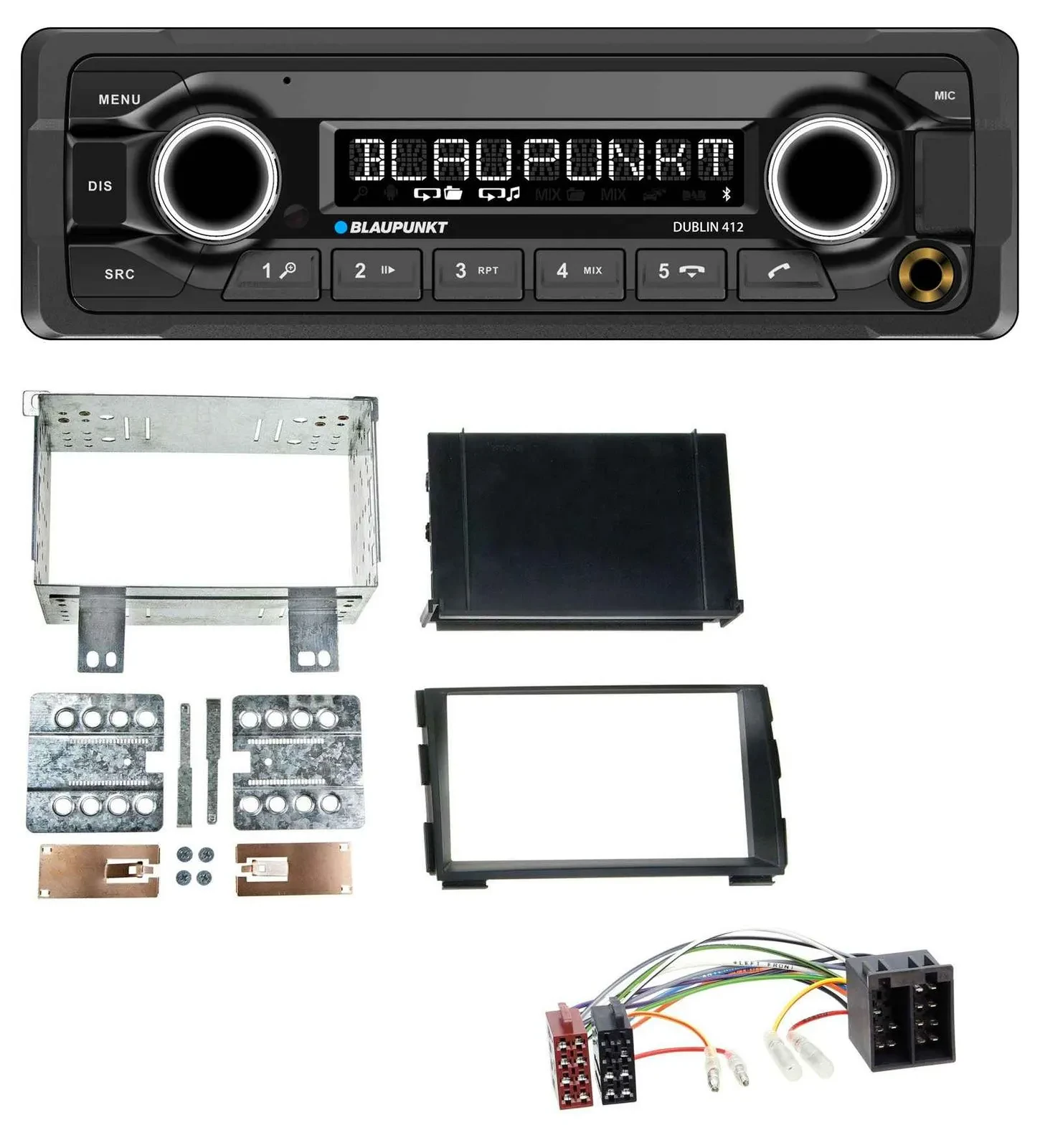 Автомагнитола для Kia Ceed 2009–2012 / proCeed 2011–2013 Blaupunkt Bluetooth, USB, AUX, MP3