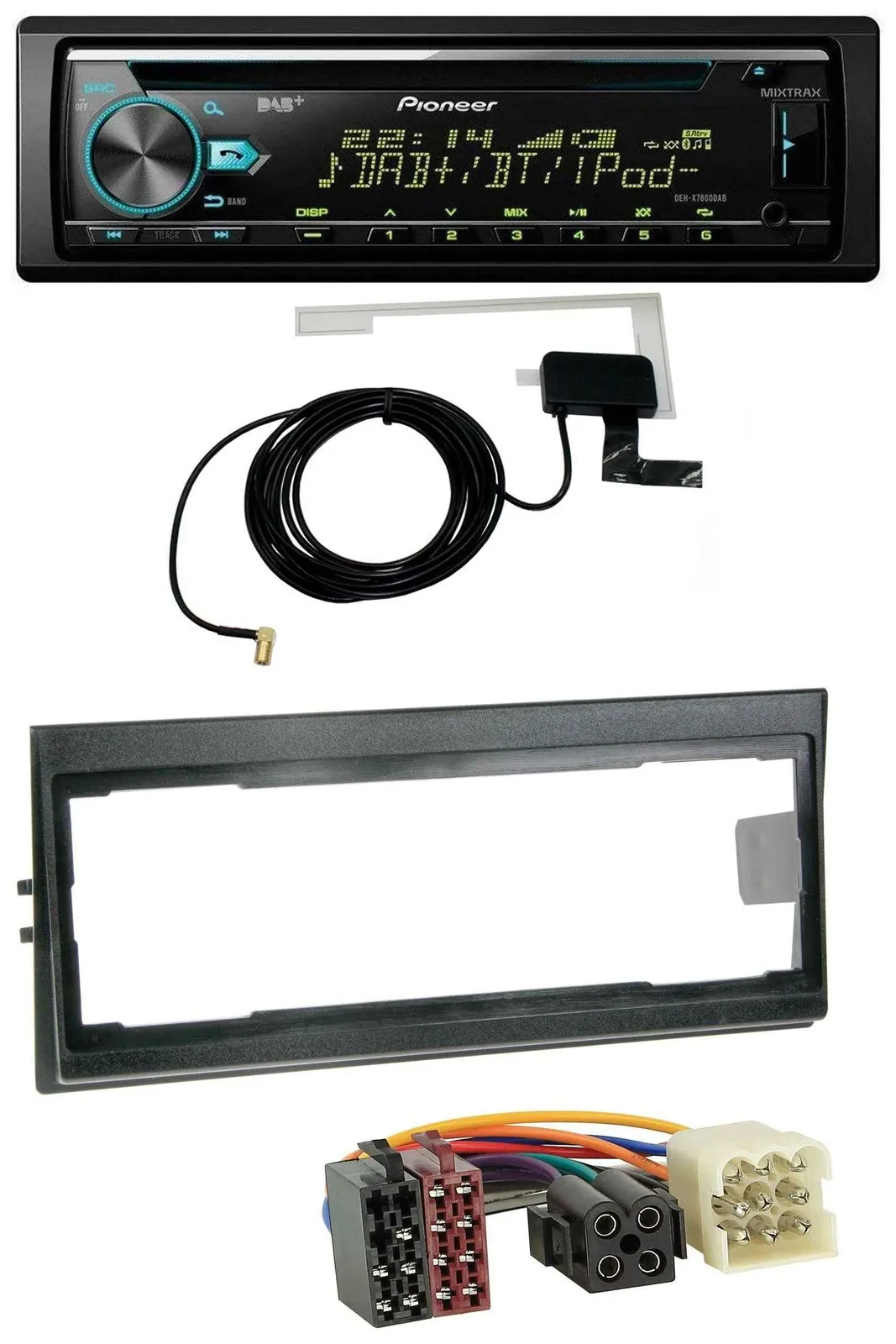 Pioneer MP3 AUX CD USB DAB Autoradio für Volvo 740, 760 (1982-1992)