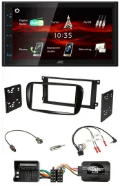 JVC USB Bluetooth Lenkrad DAB 2DIN Autoradio für Ford C-Max Focus Galaxy glänz.