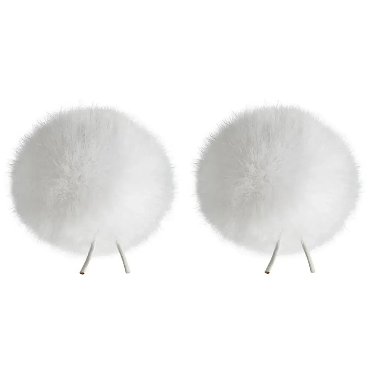 Bubblebee Industries Twin Windbubbles Windshields for 3-4mm Mic, Size 1, White