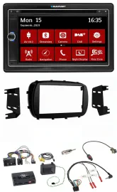 Blaupunkt 2DIN USB DAB Lenkrad Bluetooth TMC Navigation für Fiat 500X ab 2014