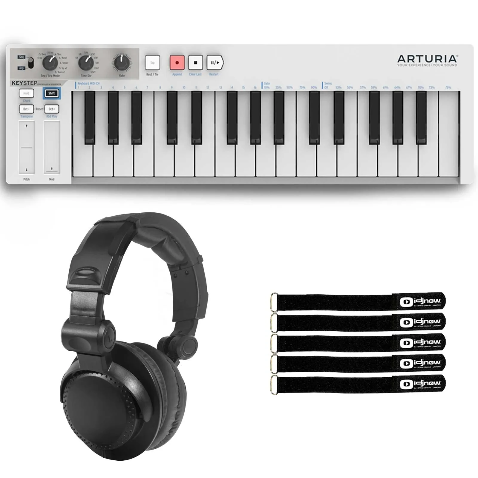 Arturia Keystep 32-Key Slim Keyboard w/ Polyphonic Step Sequencing + Headphones