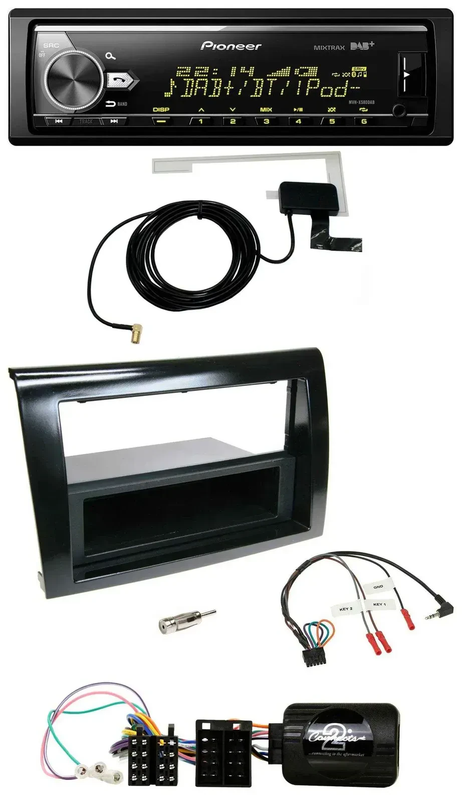 Автомагнитола Pioneer Bluetooth DAB USB для Fiat Bravo 2007–2014