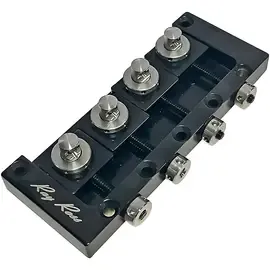 Бридж для бас-гитары Ray Ross Saddle-less 4-String Bass Bridge Black