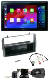Pioneer Bluetooth DAB Lenkrad USB Autoradio für Alfa 147 GT 07-10 anthrazit Abla