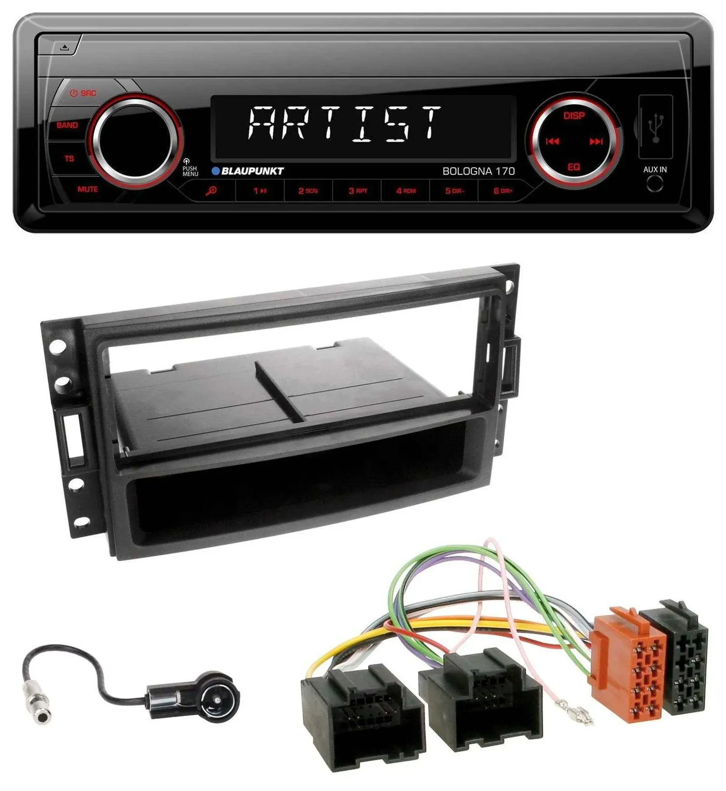Blaupunkt SD USB 1DIN MP3 AUX Autoradio für Chevrolet Corvette Uplander 05-13