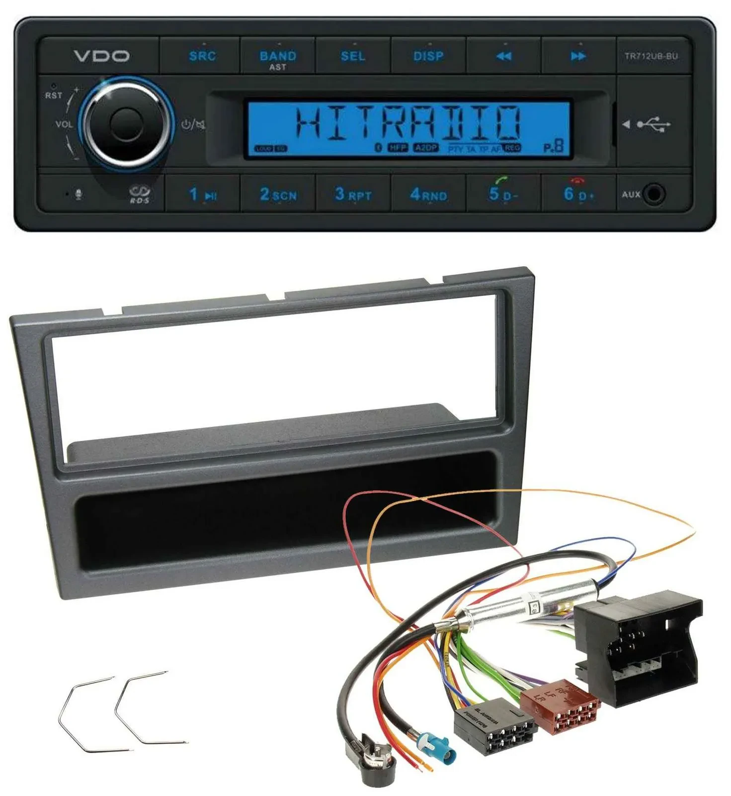 VDO Bluetooth AUX USB MP3 Autoradio für Opel Corsa C Meriva Vectra C Signum ab 2