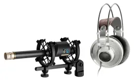 Se Electronics RN17 Recording Studio Microphone w/Changeable Capsule+Headphones