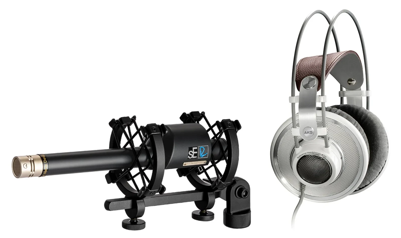 Se Electronics RN17 Recording Studio Microphone w/Changeable Capsule+Headphones