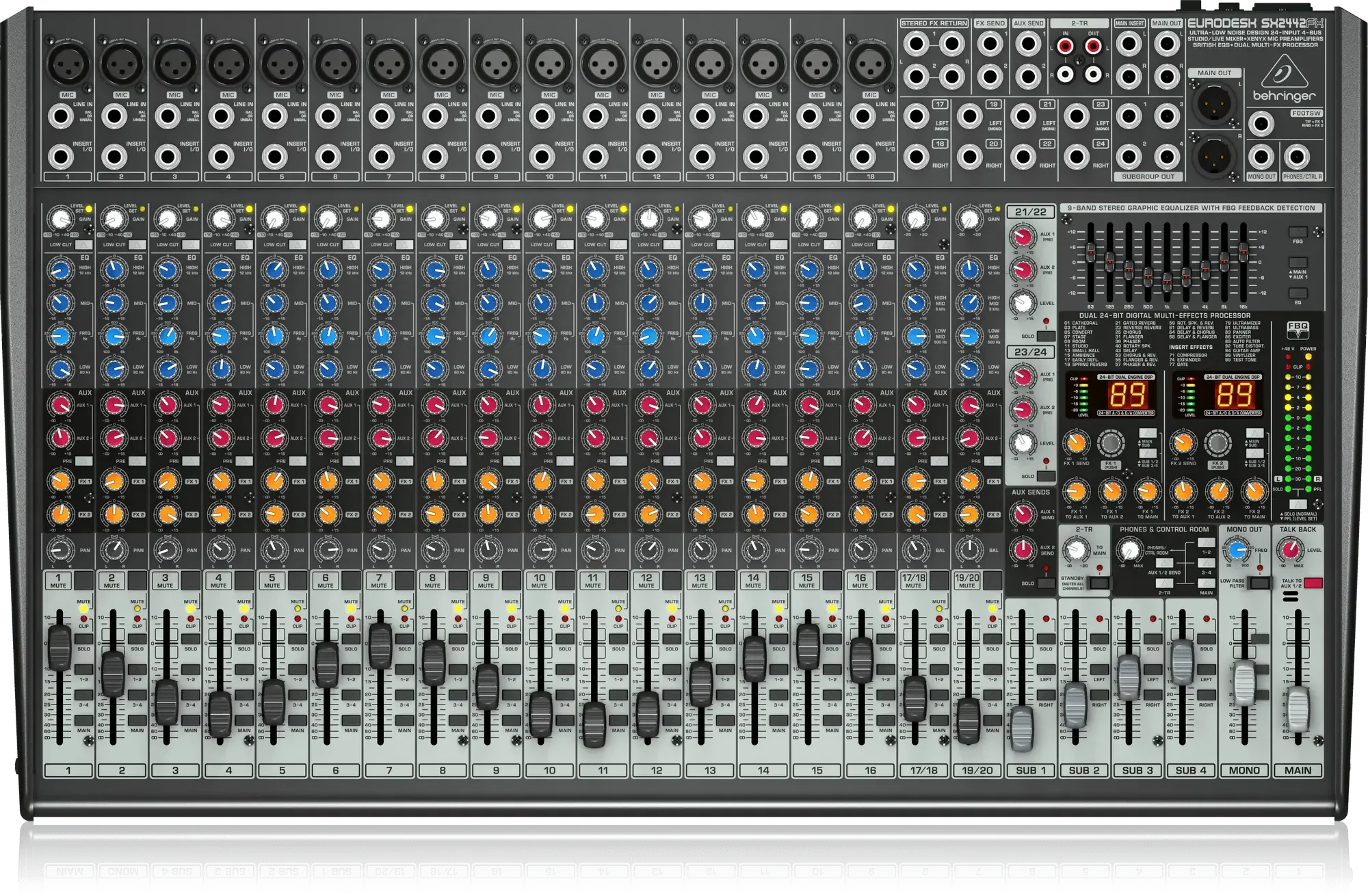 Аналоговый микшерный пульт Behringer Eurodesk SX2442FX