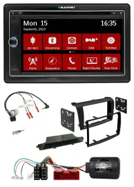 Blaupunkt Lenkrad DAB TMC 2DIN USB Bluetooth Navigation für Mazda 3 2003-2009 sc