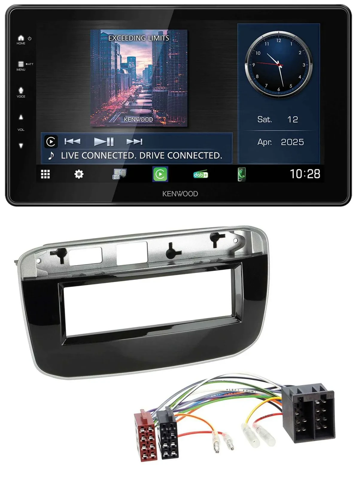 Kenwood MP3 Bluetooth USB DAB Autoradio für Fiat Punto Punto Evo (ab 2011)