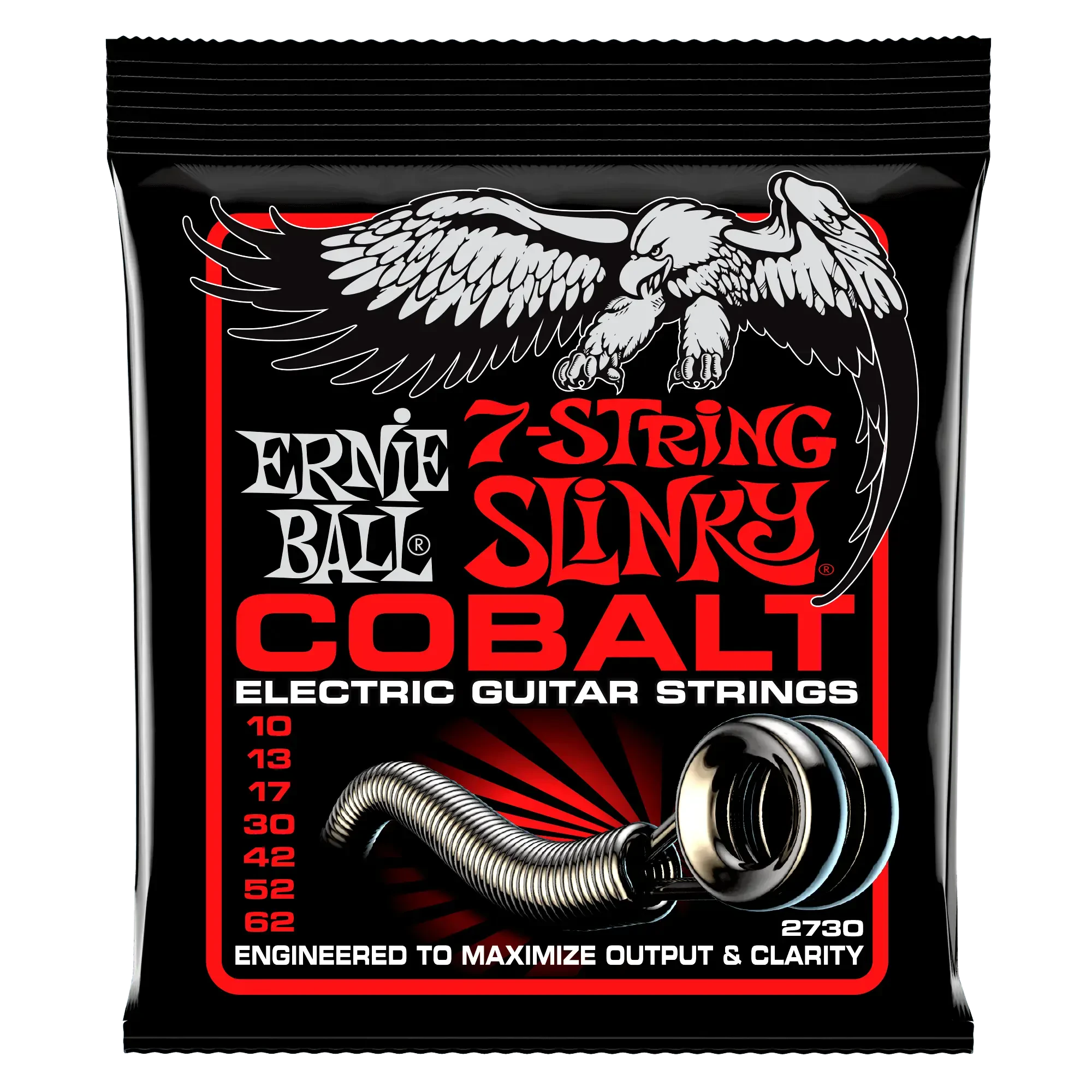 Струны для электрогитары Ernie Ball 2730 Skinny Top Heavy Bottom Slinky Cobalt 10-62