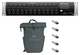 PRESONUS Studiolive 24R 24-Channel Digital Rack Mixer+(5) XLR Cables+Laptop Bag