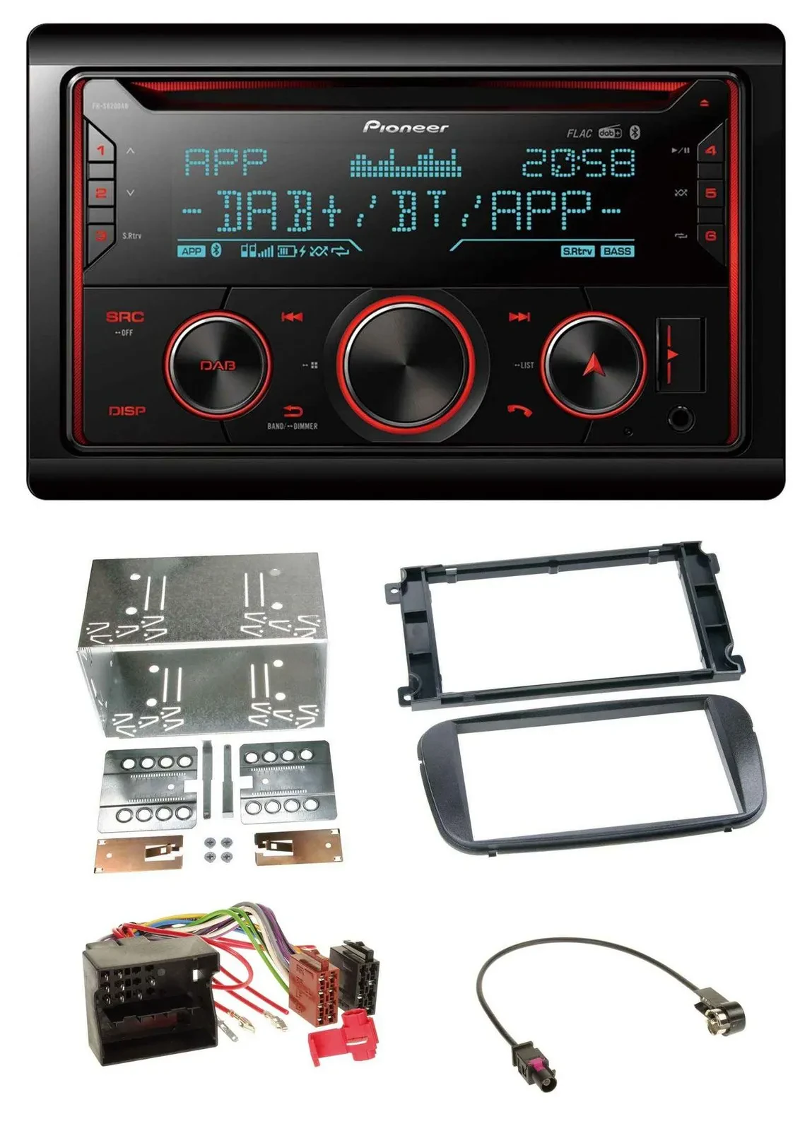 Pioneer 2DIN DAB MP3 Bluetooth USB CD Autoradio für Ford C-Max Galaxy Focus ab 2