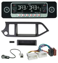 Dietz USB DAB MP3 Bluetooth Autoradio für Kia Picanto ab 2011 Start-Stop