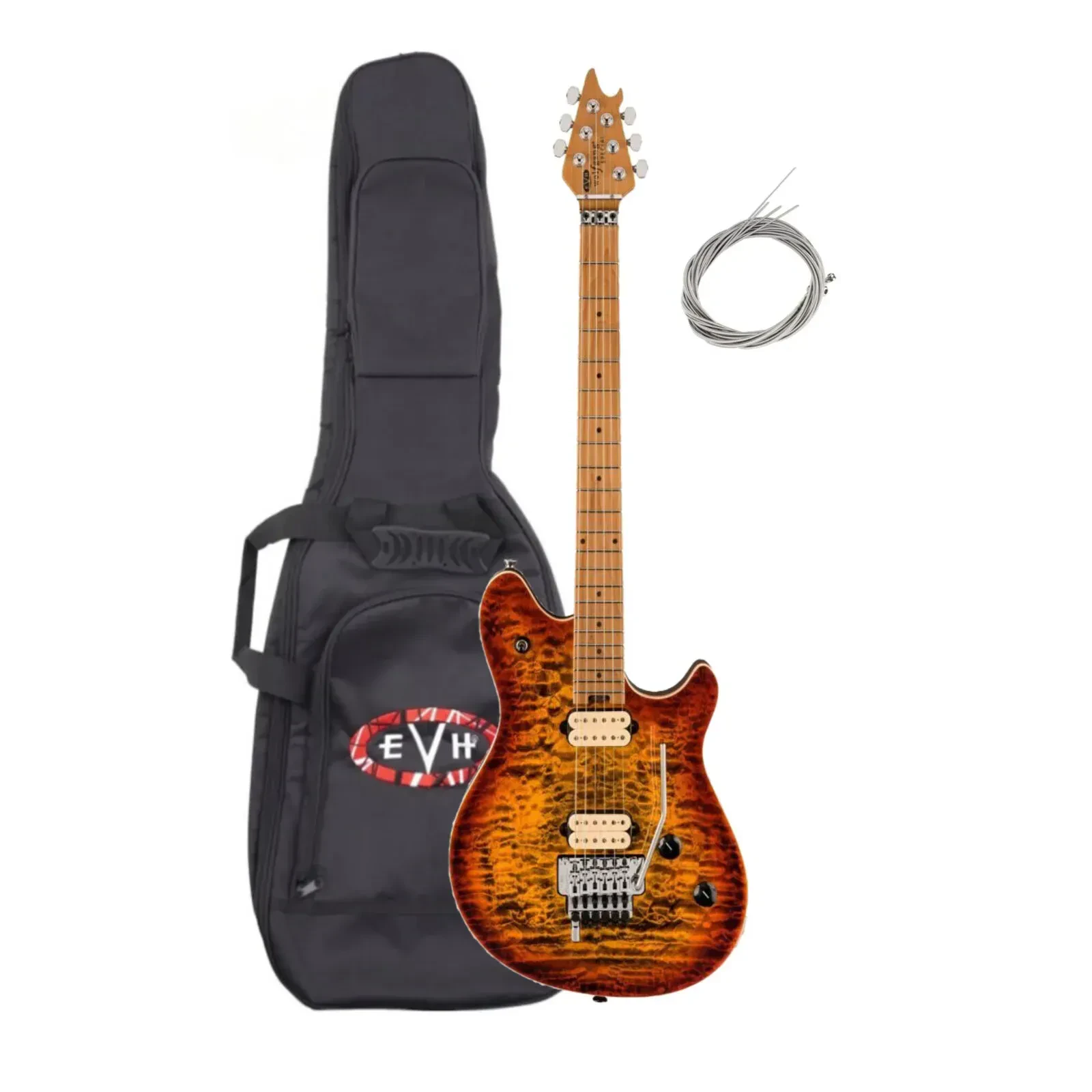 Электрогитара EVH Wolfgang Special QM Tiger Eye Glow с чехлом