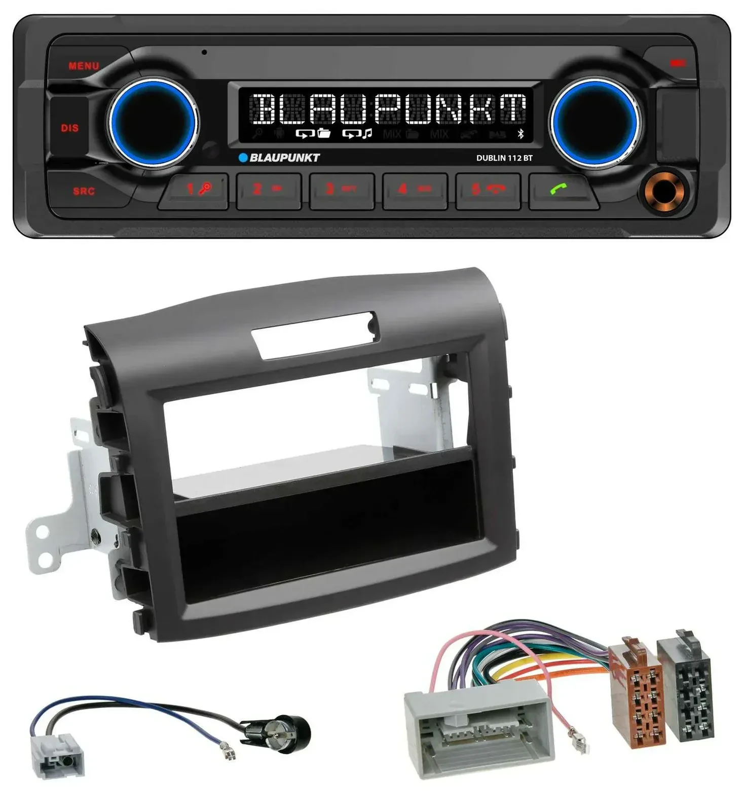 Blaupunkt MP3 Bluetooth USB AUX Autoradio für Honda CR-V (ab 2013)