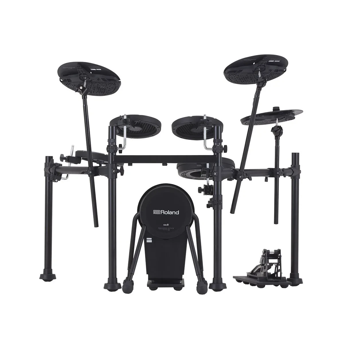 Roland VQD106 V-Drums Quiet Design Electronic Drum Kit, Bundle with VQD106-2 Kic