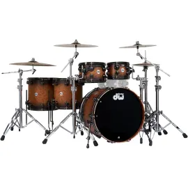DW Collector's Vavona Exotic MapleMahogany 5Piece Shell Pack w22" Bass CBBHS