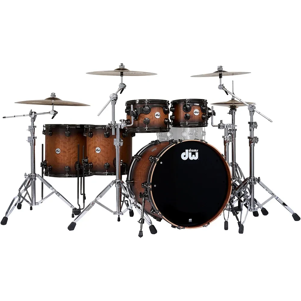 DW Collector's Vavona Exotic MapleMahogany 5Piece Shell Pack w22" Bass CBBHS
