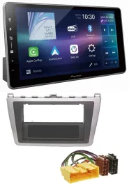Автомагнитола Pioneer Bluetooth USB DAB MP3 для Mazda 6 (2008–2012) серебристо-чёрная