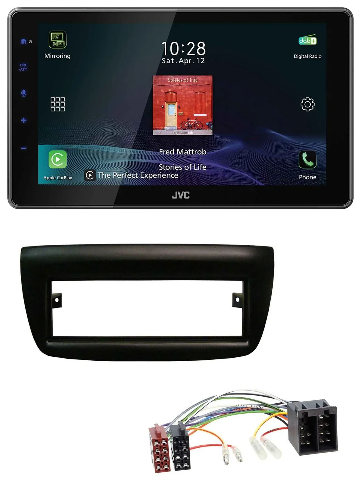 JVC DAB MP3 Bluetooth USB Autoradio für Fiat Doblo 12-15 Opel Combo 10-15