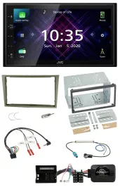 JVC DAB 2DIN Lenkrad Bluetooth USB Autoradio für Opel Corsa D Astra H Zafira sat