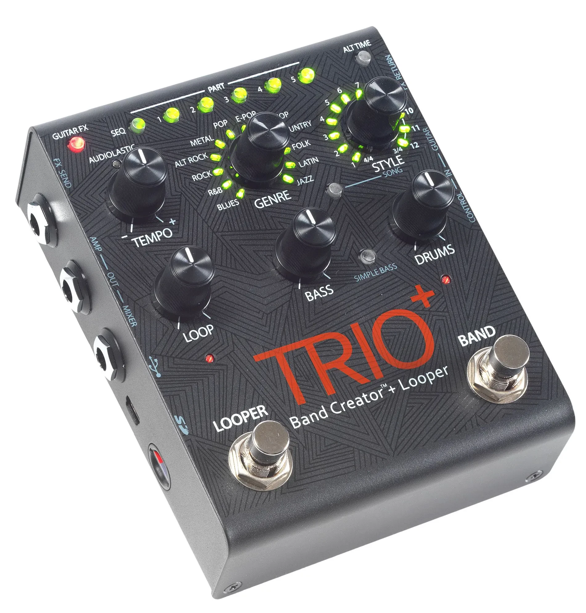 Педаль эффектов для электрогитары Digitech Trio Plus Band Creator Looper