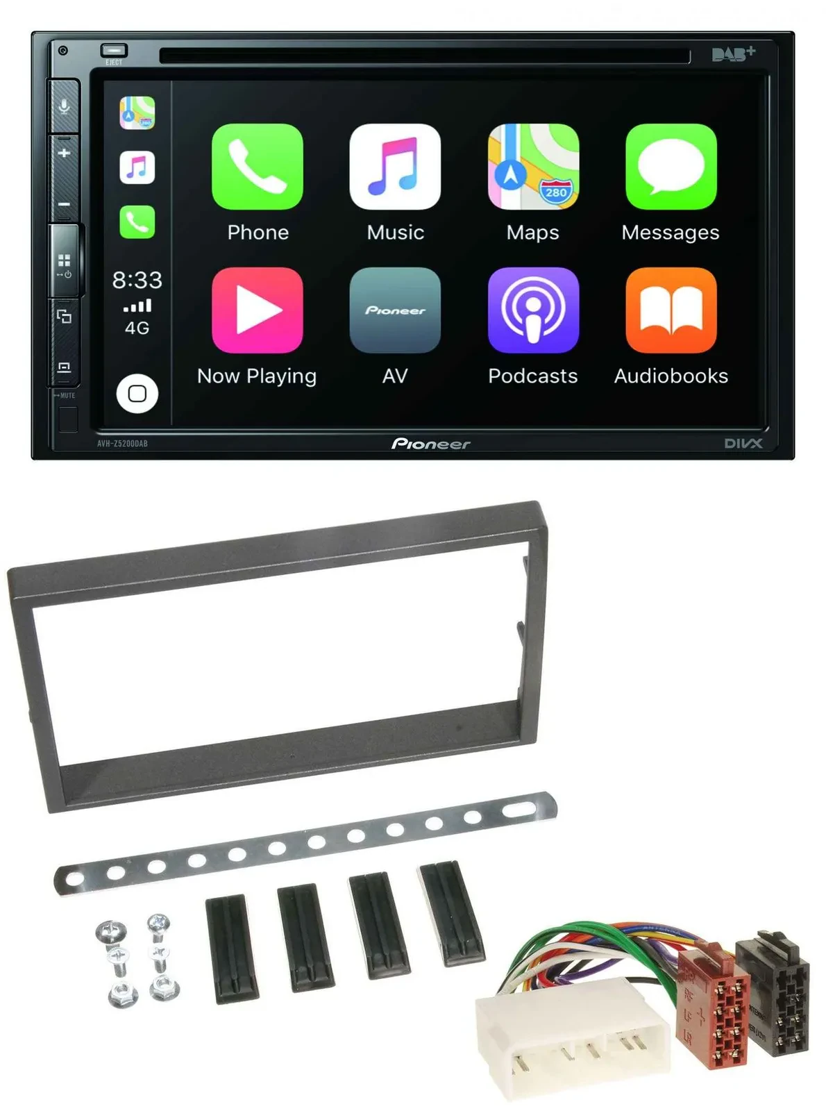 Pioneer DVD 2DIN MP3 DAB Bluetooth USB Autoradio für SSangYong Kyron ab 2005