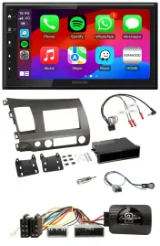 Автомагнитола Kenwood 2-DIN USB DAB Bluetooth для Honda Civic 2006–2010 Hybrid совместима с кнопками на руле