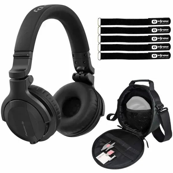 Pioneer HDJ-CUE1BT Bluetooth Wireless DJ Headphones in Matte Black w Carry Case