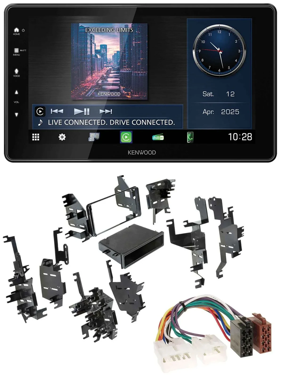 Автомагнитола для Toyota Kenwood MP3 Bluetooth USB DAB Highlander/Matrix/RAV4