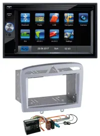 Автомагнитола Blaupunkt 2DIN Bluetooth USB AUX SD MP3 для Peugeot 308 (2009–2013) тёплое серебро